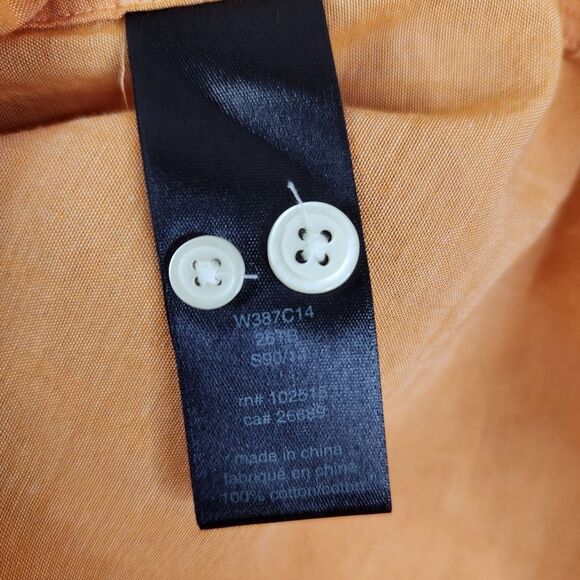 NEW John Varvatos Mandarin Orange Long Sleeve Button Down Shirt Large - Picture 7 of 7